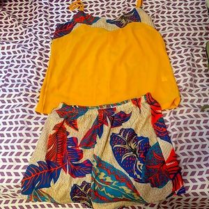 Multi Color short set very thin for hot days